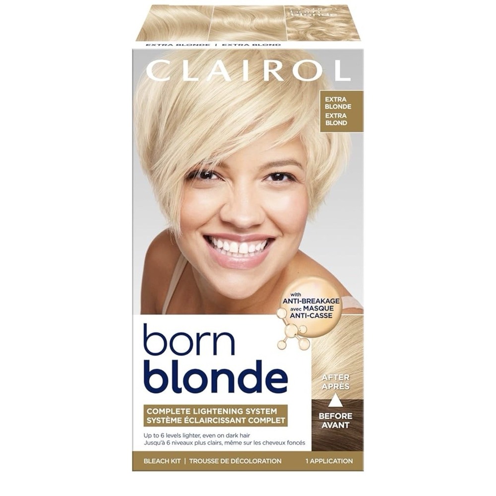 Clairol Born Blonde Extra Blonde Hair Lightening System Bleach Kit 1 Application